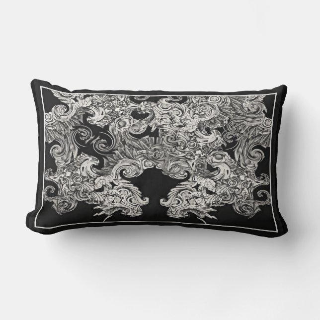 Coussin Rectangle Vol de chien de Foo (Recto)