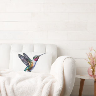 Coussin Rectangle Vol de colibri sauvage