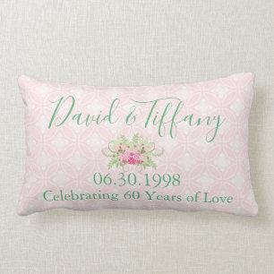Coussin Rectangle Votre 60e anniversaire de Mariage