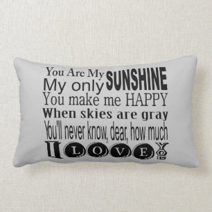 Coussin Rectangle Vous êtes mon habillement et cadeaux de soleil