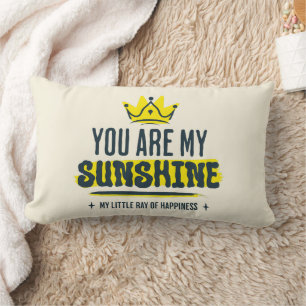 Coussin Rectangle Vous êtes mon soleil Citation Inspirante Mignonne
