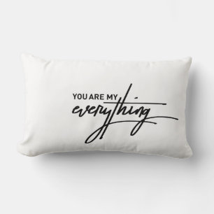 Coussin Rectangle Vous êtes mon tout Citation de Saint-Valentin
