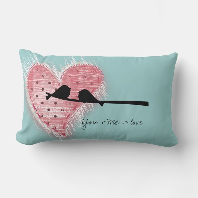 Coussin Rectangle Vous + Moi = Amour (Recto)