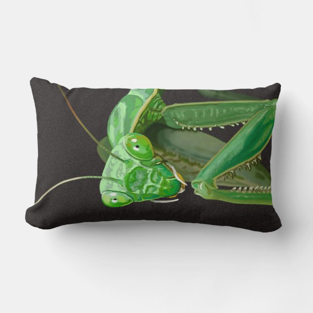 Coussin Rectangle Vous regarder - Version verte (Recto)