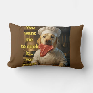 Coussin Rectangle « Vous voulez que je le cuisine ? » Drôle de desig