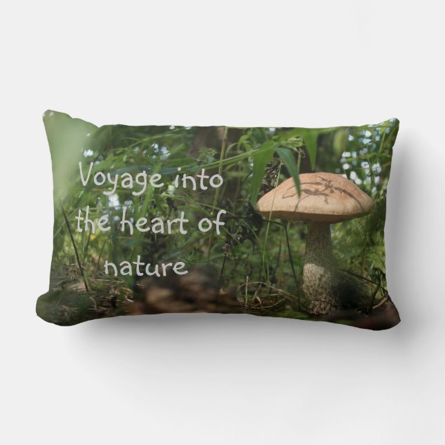 Coussin Rectangle Voyagez dans le carreau de nature (Recto)