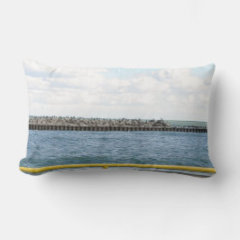 Coussin Rectangle Vue de plage Nautique
