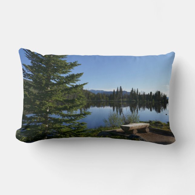 Coussin Rectangle Vue du lac Sprague (Recto)
