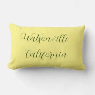 Coussin Rectangle Watsonville, Californie en face. Nombre de père No