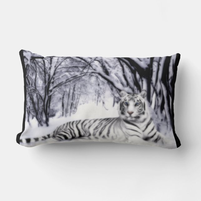 Coussin Rectangle WhiteTiger (Recto)
