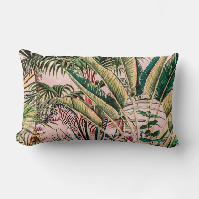Coussin Rectangle Wild jungle paradise (Recto)