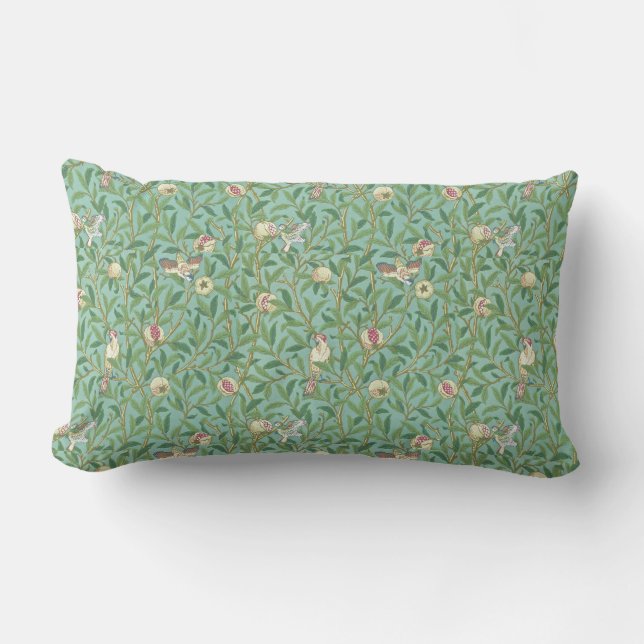 Coussin Rectangle William Morris "Oiseau & Grenade" 3. (Recto)