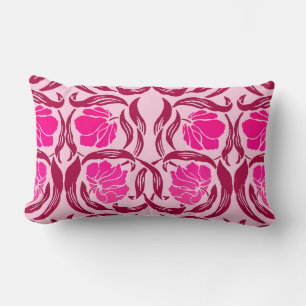 Coussin Rectangle William Morris Pimpernel, Fuchsia & Pink clair