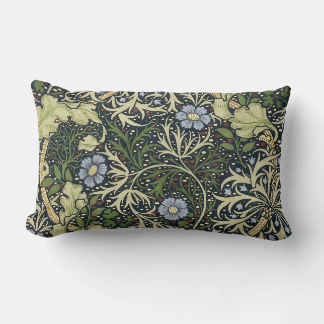 Coussin Rectangle William Morris Seaweed Pattern Floral Vintage (Recto)