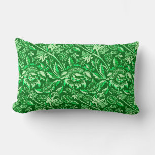 Coussin Rectangle William Morris Sunflowers, Emerald Green