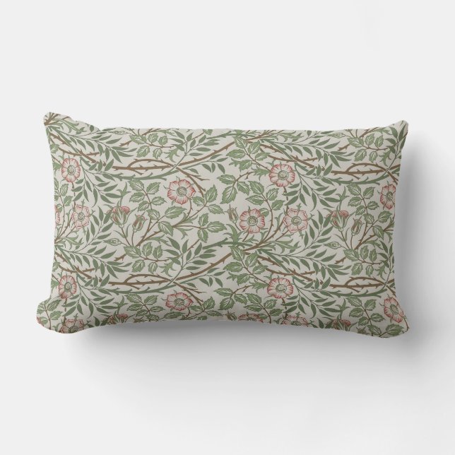 Coussin Rectangle William Morris Sweetbrie Floral Art Nouveau (Recto)