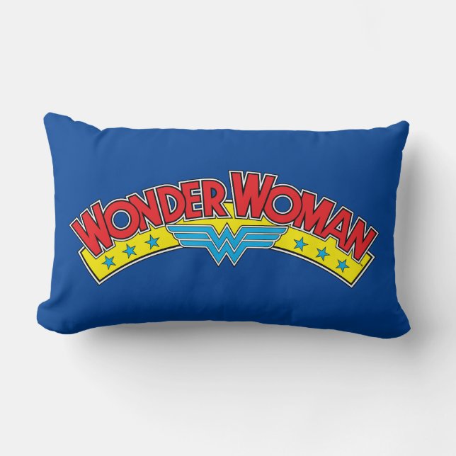 Coussin Rectangle Wonder Woman 1987 - Logo de la bande dessinée (Recto)
