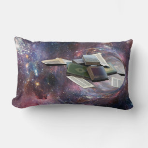 Coussin Rectangle Wormhole de livre