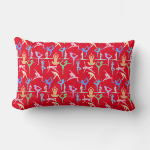 Coussin Rectangle Yoga Pose Pastel Motif 01.bx4 Rouge BG