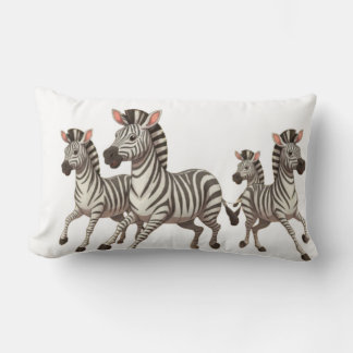 Coussin Rectangle Zebra Dash : Savannah Adventures