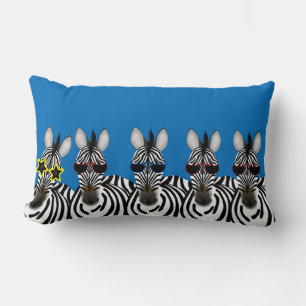 Coussin Rectangle Zebra Polyester Lumbar Jeu d'oreiller