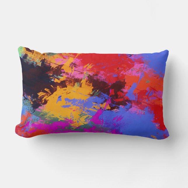 Coussin Rectangle Zèbre peint (Recto)