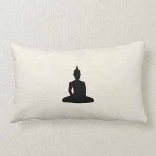 Coussin Rectangle Zen Bouddha méditant s'asseyant