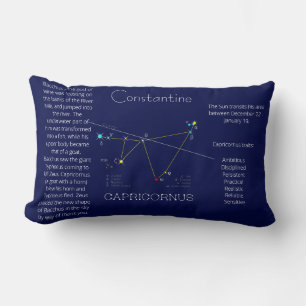Coussin Rectangle Zodiac Constellation Capricorne Funny Unique