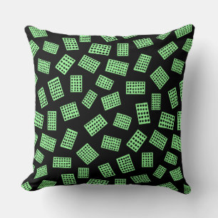 Coussin Rectangles Abstraites 081122 - Vert menthe sur noi