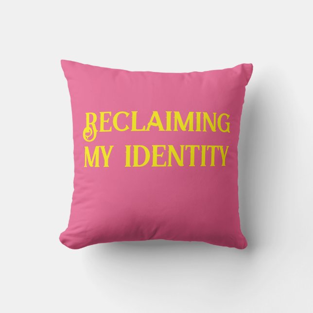 Coussin Récupération de mon identité (Recto)