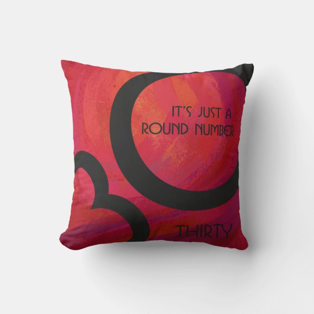 Coussin Red 30 Dix Anniversaire (Recto)