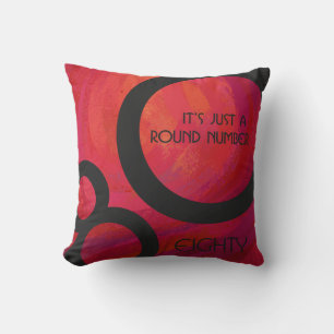 Coussin Red 80 Dix Anniversaire