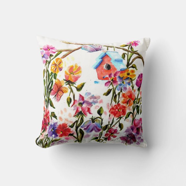 COUSSIN RED BIRD HOUSE (Recto)