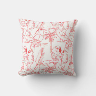 Coussin Red birds pillow