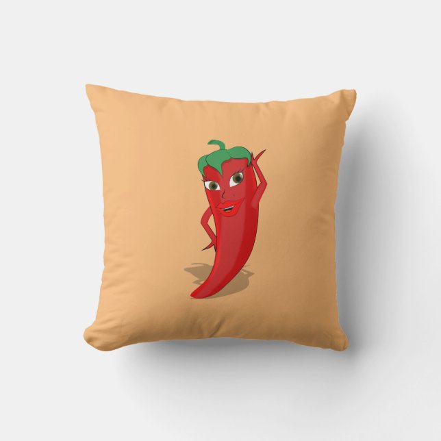 Coussin Red Hot Pepper Diva (Recto)
