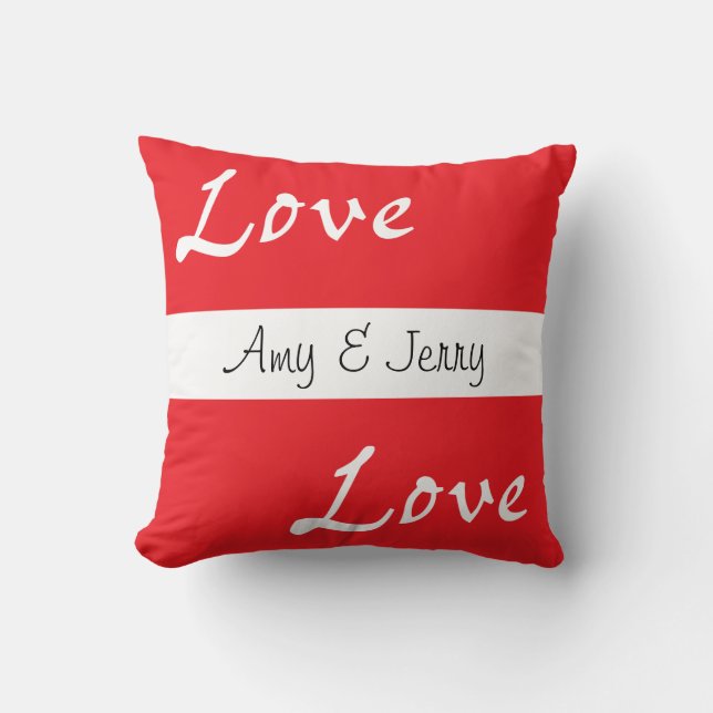 Coussin Red Love (Recto)