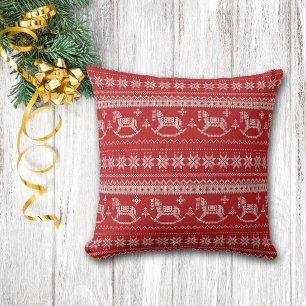 Coussin Red Nordic Style Rocse Noël