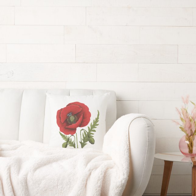 Coussin Red Poppy (Canapé)