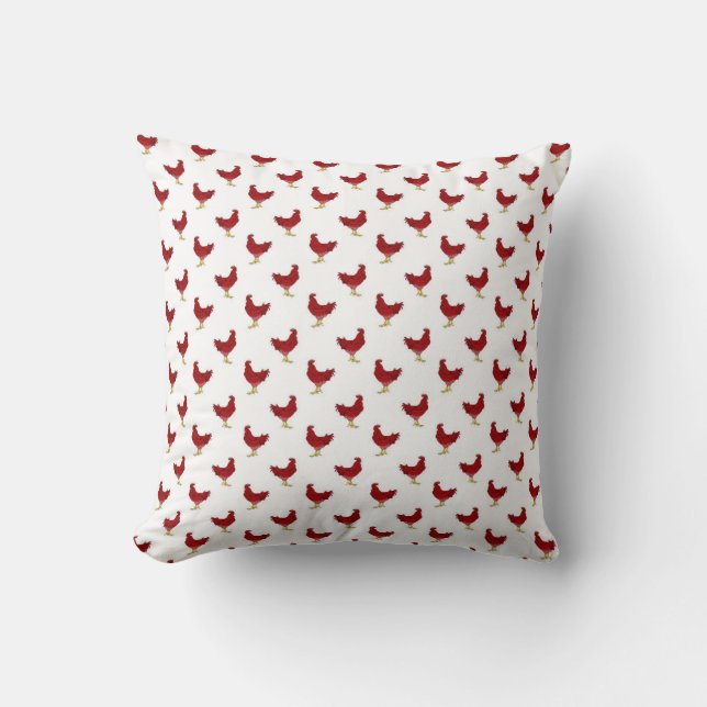 Coussin Red Rooster (Recto)