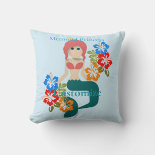Coussin Redhead Mermaid Princess Thunder_Cove