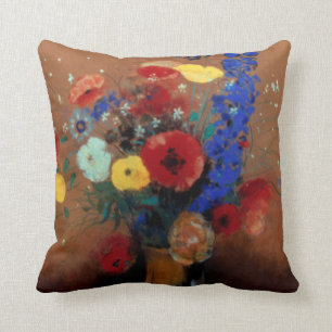 Coussin Redon : Fleurs sauvages, C1912