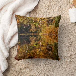 Coussin Reflet d'automne sur l'étang Coffin
