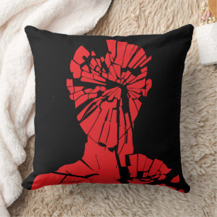 Coussin Reflet Rouge Brisé