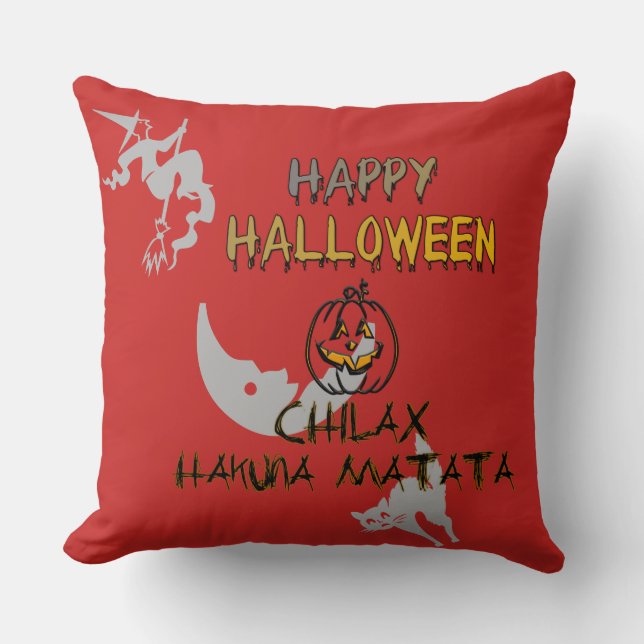 Coussin Refroidissez et détendez-vous Happy Halloween Coll (Recto)