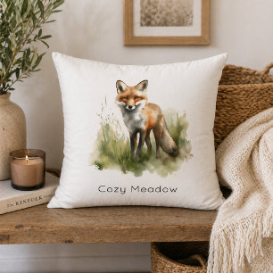 Coussin Regard d'ambre : Renard de prairie, coutume