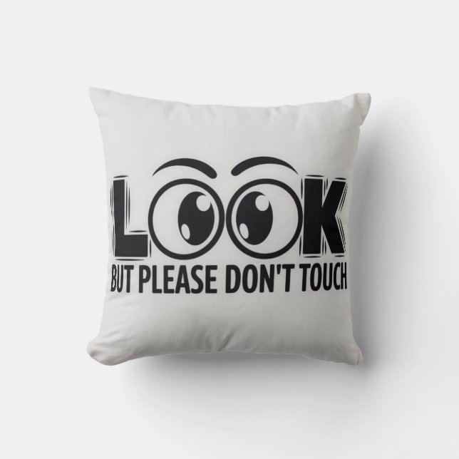 Coussin Regardez, mais ne touchez pas (Recto)