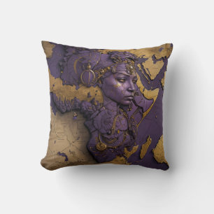 Coussin Reine de la Diaspora dorée