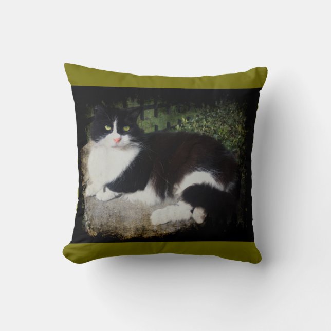 Coussin Reine du carreau de chat de jardin (Recto)
