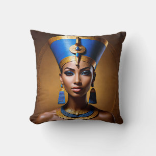 Coussin « Reine Néfertiti » Belle Reine Ancienne Africaine