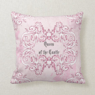 Coussin Reine victorienne du Château Jetez l'oreiller
